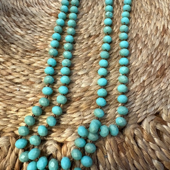 Turquoise Beaded Necklace - Picture 2 of 4